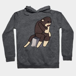 Sock Monkey Thinking Hoodie